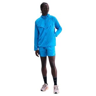 Nike Lichtgewicht herenjack met capuchon van Stride (Blauw/blauw)