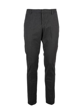 Dondup Brown Gaubert Textured Cotton-Blend Trousers