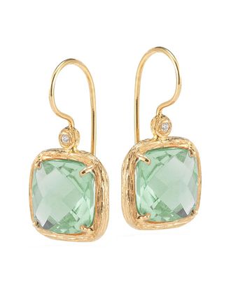 I.Reiss Company 14K 7.04 Ct. Tw. Diamond & Amethyst Drop Earrings