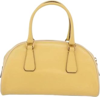 Prada Pre-owned Vintage Handbag - Dames - Vintage Handtas - Beige - ONE Size - Leer - Vintage