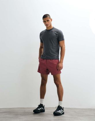 Abercrombie & Fitch YPB - Pantaloncini da allenamento rosso slavato