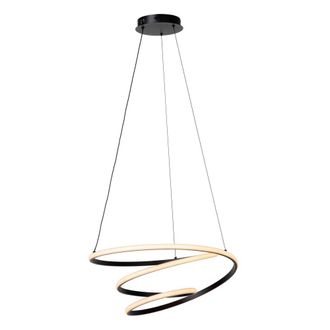 Lucide L&aacute;mpara colgante de aluminio con 1 led integrado, negro
