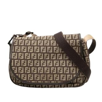Fendi Pre-owned Crossbody Bag - Dames - Pre-owned - Bruin - Maat: ONE Size Leer