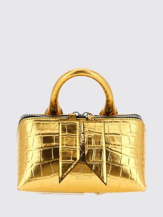 The Attico Mini borsa a mano Friday in pelle laminata stampa cocco