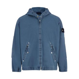 Stone Island Heren, Jassen, Blauw, Maat: M Denim