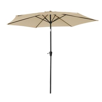 Happy Garden Sombrilla Redonda Recta Hapuna 2,70m Di&aacute;metro Beige