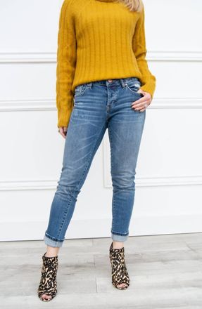 Dear John Denim Erin Slim Straight Ankle Jean In Reeve