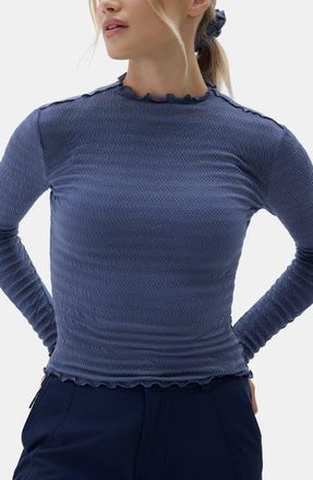 Halfdays Ynes Texture Top in Shadow/Sapphire at Nordstrom, Size X-Large