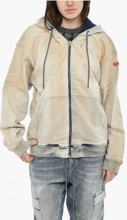Diesel Sweatshirt D-GIR-S Vintage Effect With Hood size Xs