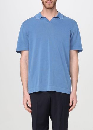 Drumohr Korte Mouwen Tricot Polo Shirt