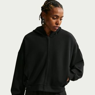 Nike Womens 24.7 ImpossiblySoft Full-Zip Hoodie in Black | IR1924-011