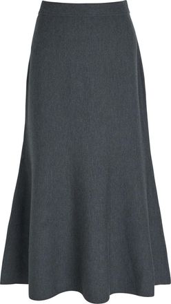 SIMKHAI Atwood Wool Midi Skirt - Grey - S (UK8-10 / S)