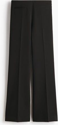 H&M Bootcut Twill Trousers in Black at Nordstrom, Size 18