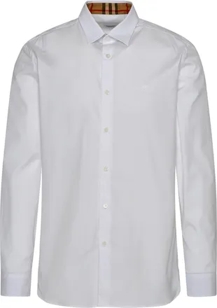 Burberry Camicia Burberry Sherfield in cotone bianco