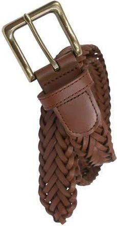 Brooks Brothers Braided Leather Belt in Medium Brown at Nordstrom, Size 38