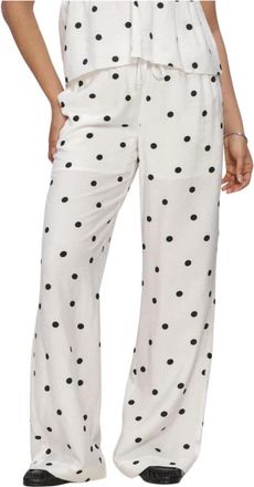 Catwalk Junkie Broeken, Dames, Wit, M, Dotted Pull On Broeken