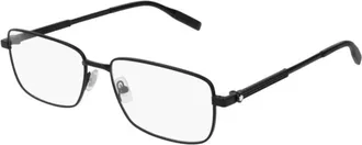 Montblanc Ladies Black Rectangular Eyeglass Frames MB0029O 004