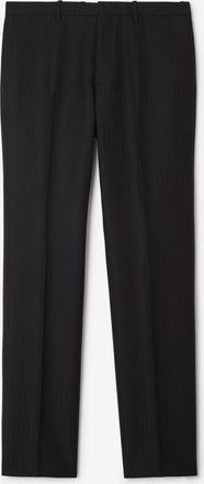 Burberry Striped Wool Mohair Tailored Trousers