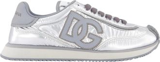 Dolce & Gabbana Schoenen, Dames, Grijs, 39 EU, Lage Top Kussen Sneakers
