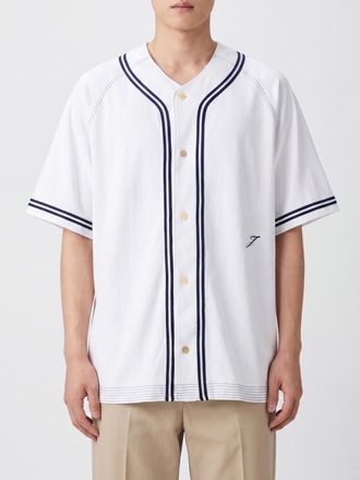 Jacquemus Camicia stile baseball relaxed fit in cotone con logo a contrasto