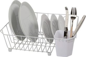 Oggi Compact Dish Drain With Utensil Caddy