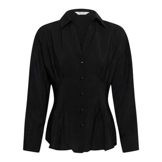 Part Two Nastja Blouse - Dames - Blouses & Shirts - Zwart - Maat: S Linnen