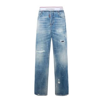 Dsquared2 Light Wash Denim Jogger - male - Dsquared2 - Straight Fit Jeans - Blue - M - Jeans