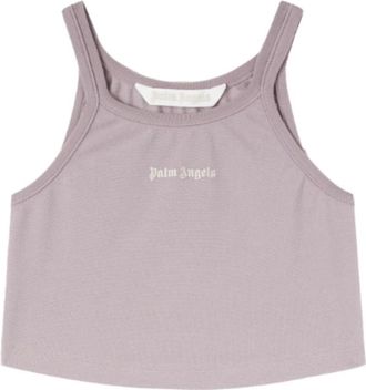 Palm Angels Stijlvolle Top - Dames - Tops zonder mouwen - Paars - S - Tops