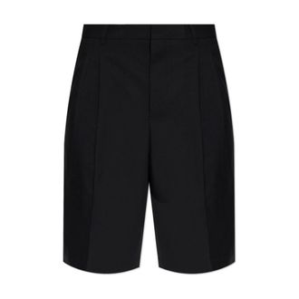 Ami Casual Shorts, male, Black, Size: W44 Wool Shorts