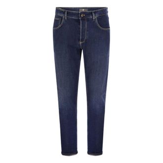 Pantaloni Torino Dames, Jeans, Blauw, Maat: XS Katoen