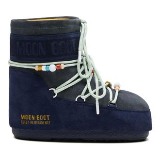 Moon Boot Moon Boot, Winter Boots, female, Blue, Size: 6 US Icon Low