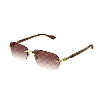 Gucci Gg1221S Zonnebril - unisex - Accessoires - Geel - Maat: 56 MM