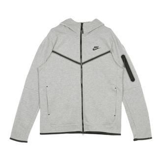 Nike Tech Fleece Zip Hoodie - Heren - Sportshirts - Grijs - 2XL - Katoen - Fitness
