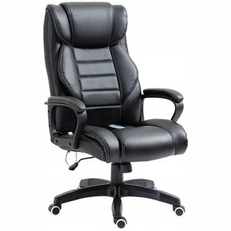OEM Silla De Oficina De Piel Ecol&oacute;gica Con Masaje, Color Negro, Pako V 921-321