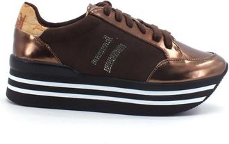 Alviero Martini 1A Classe Platform Sneaker - Dames - Sneakers - Bruin - 36 EU - Leer - Schoenen