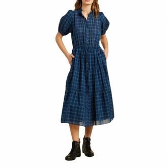Trovata Hildie Midi Dress In Amaro Stems