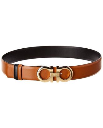 Ferragamo Gancini Reversible & Adjustable Leather Belt