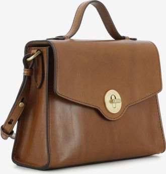 The Bridge Borsa Top handle cognac
