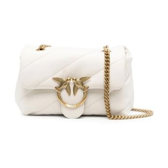 Pinko Mini Tas Love Avorio - Dames - Schoudertassen - Wit - ONE Size - Tassen