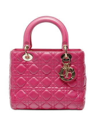 Dior 2015 quilted charm bag - Pink