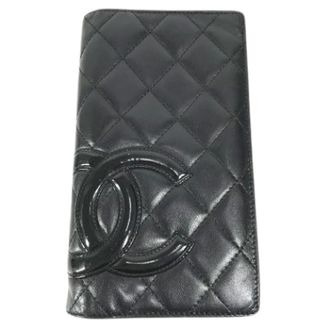 Chanel Pre-owned Wallets, female, Black, Size: ONE SIZE Pre-owned Long Wallet (Bi-fold)