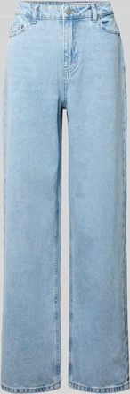 Noisy May Wide Fit Jeans mit 5-Pocket-Design Modell ALEXA in Hellblau Melange, Größe 25/30
