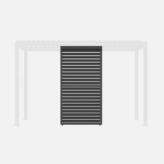 Sweeek Persiana con lamas orientables de 1 3m, antracita