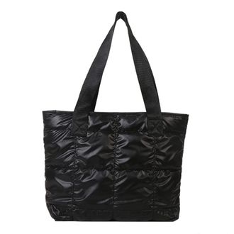 Generic Fashion Ladies Tote Handbags Large Capacity Cotton Padded Top-handle Bags Rhombus Purses Handbags Quilted Solid for Office Work