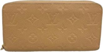 Louis Vuitton Pre-owned Wallets, female, Beige, Size: ONE SIZE Pre-owned Long wallet (bi-fold)