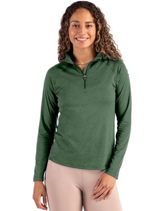 Cutter & Buck Coastline Epic Comfort Recycled Womens Quarter Zip