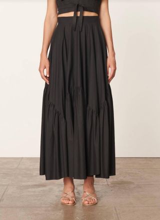 Vanessa Bruno Astree Maxi Skirt In Black