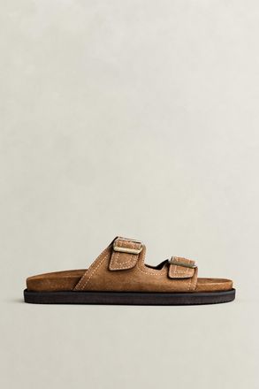 GANT Men Fairfro Suede Sandals (41) WARM KHAKI