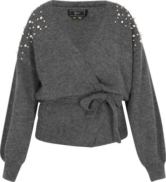 Faina Vest Dames donkergrijs gem