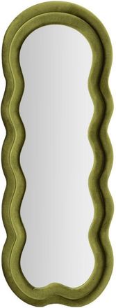 Mauro Ferretti Espejo De Pared Miki Terciopelo Verde Cm 60x4x160
